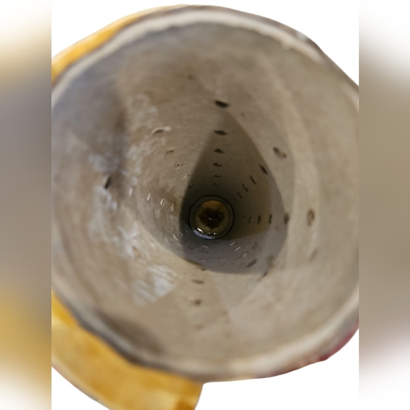 Vintage Made In France 9" Handmade Gold Silk Blend Angel Tree Topper - Picture 6 of 7